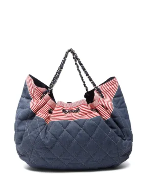 CHANEL Pre-Owned 1997 デニムショルダーバッグ | ブルー | FARFETCH JP