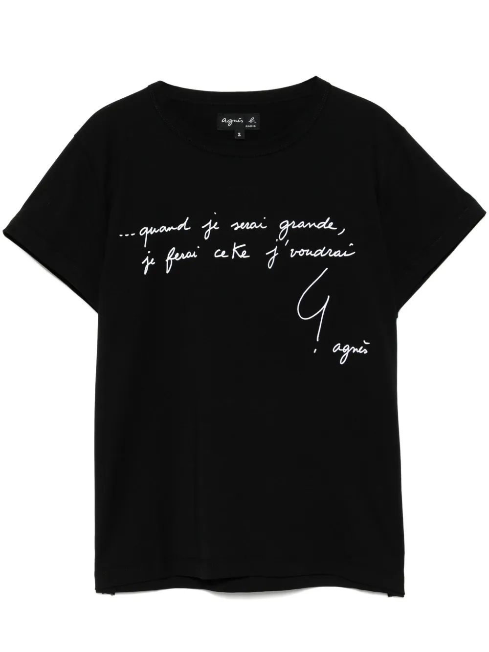 agnès b.  playera Brando | negro | Image 1