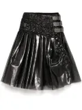 Junya Watanabe belted pleated skirt - Black
