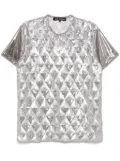 Junya Watanabe sequin-embellished T-shirt - Silver