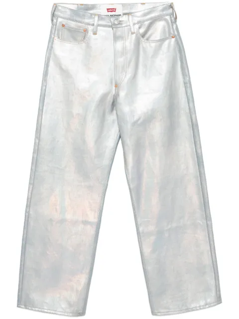 Junya Watanabe foiled-print straight-leg jeans