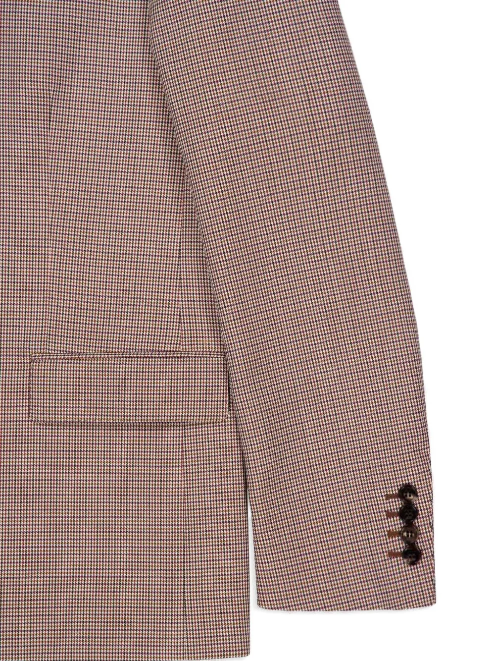 Gucci Gingham-pattern Blazer In Multi