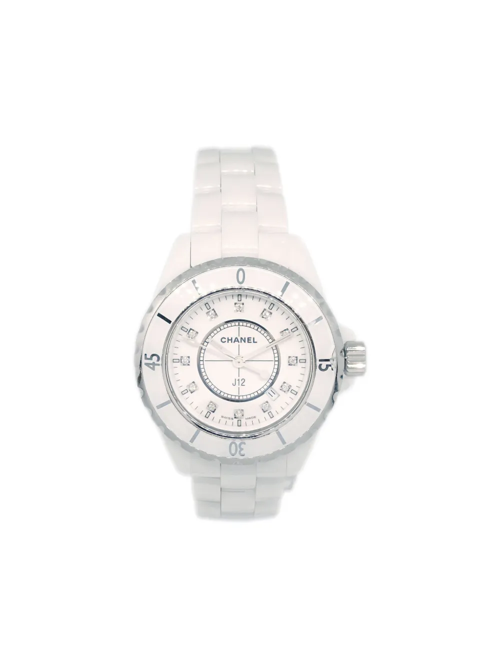 CHANEL Pre-Owned 2009 プレオウンド J12 33mm - ホワイト CHANEL Pre-Owned 2009 プレオウンド J12 33mm - ホワイト