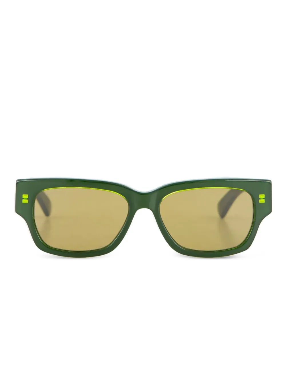 Gucci Eyewear Occhiali da sole rettangolari - Verde