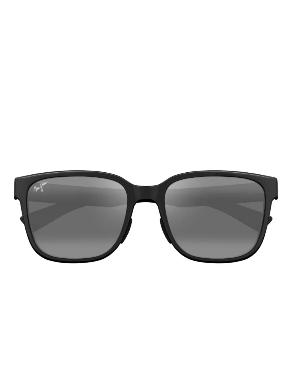 Maui Jim matte black rectangle sunglasses Zwart