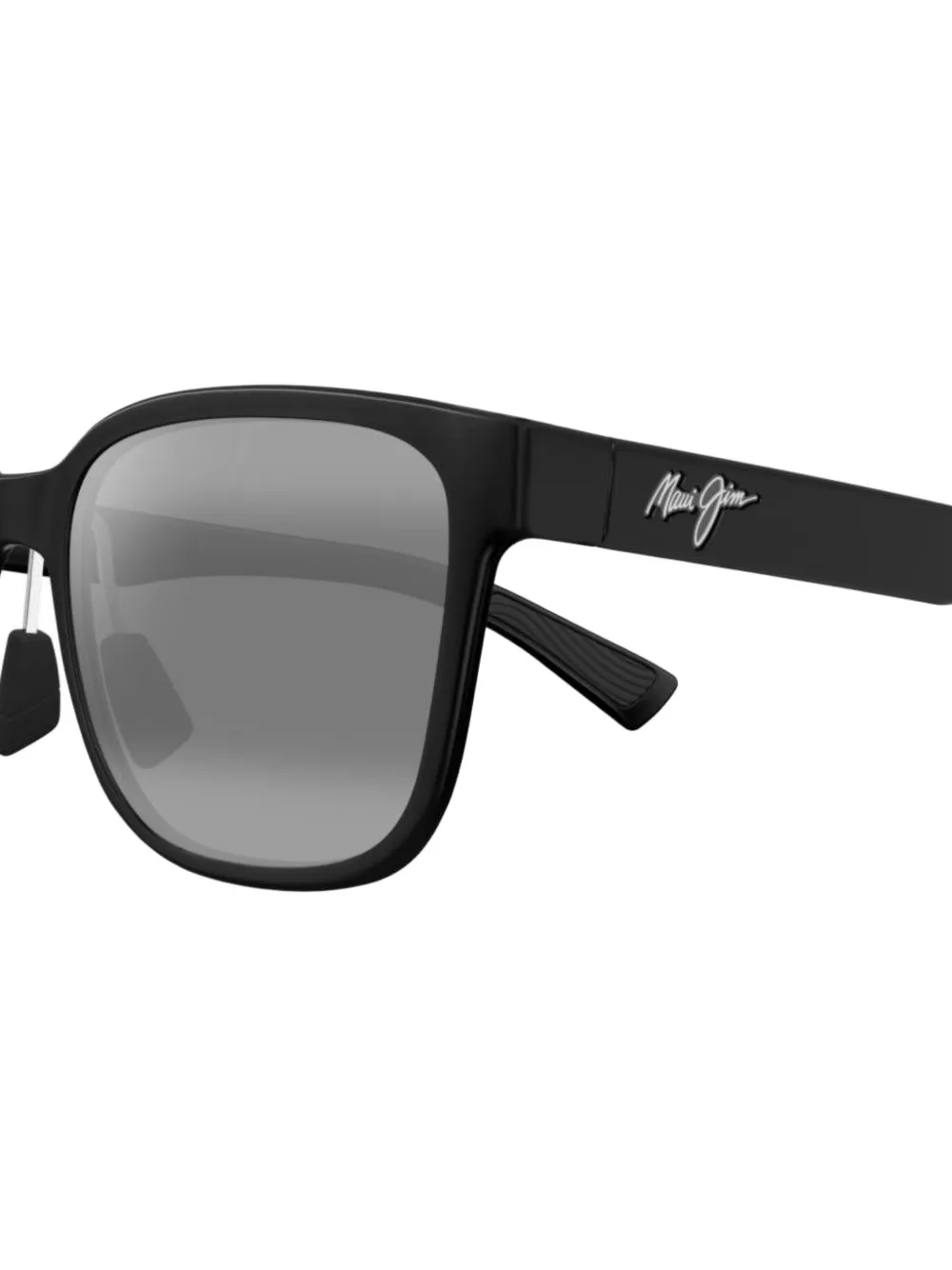 Maui Jim matte black rectangle sunglasses Zwart