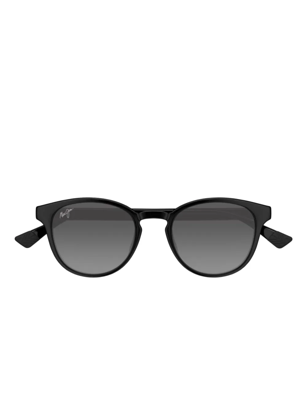 Maui Jim grey-patterned round sunglasses Zwart
