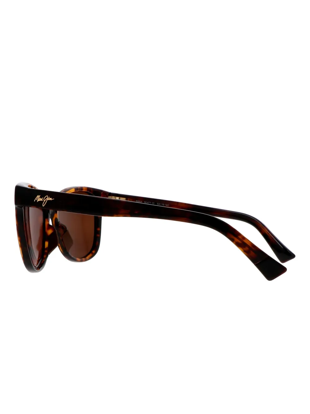 Maui Jim Kiopa zonnebril met schildpadschild-design Bruin
