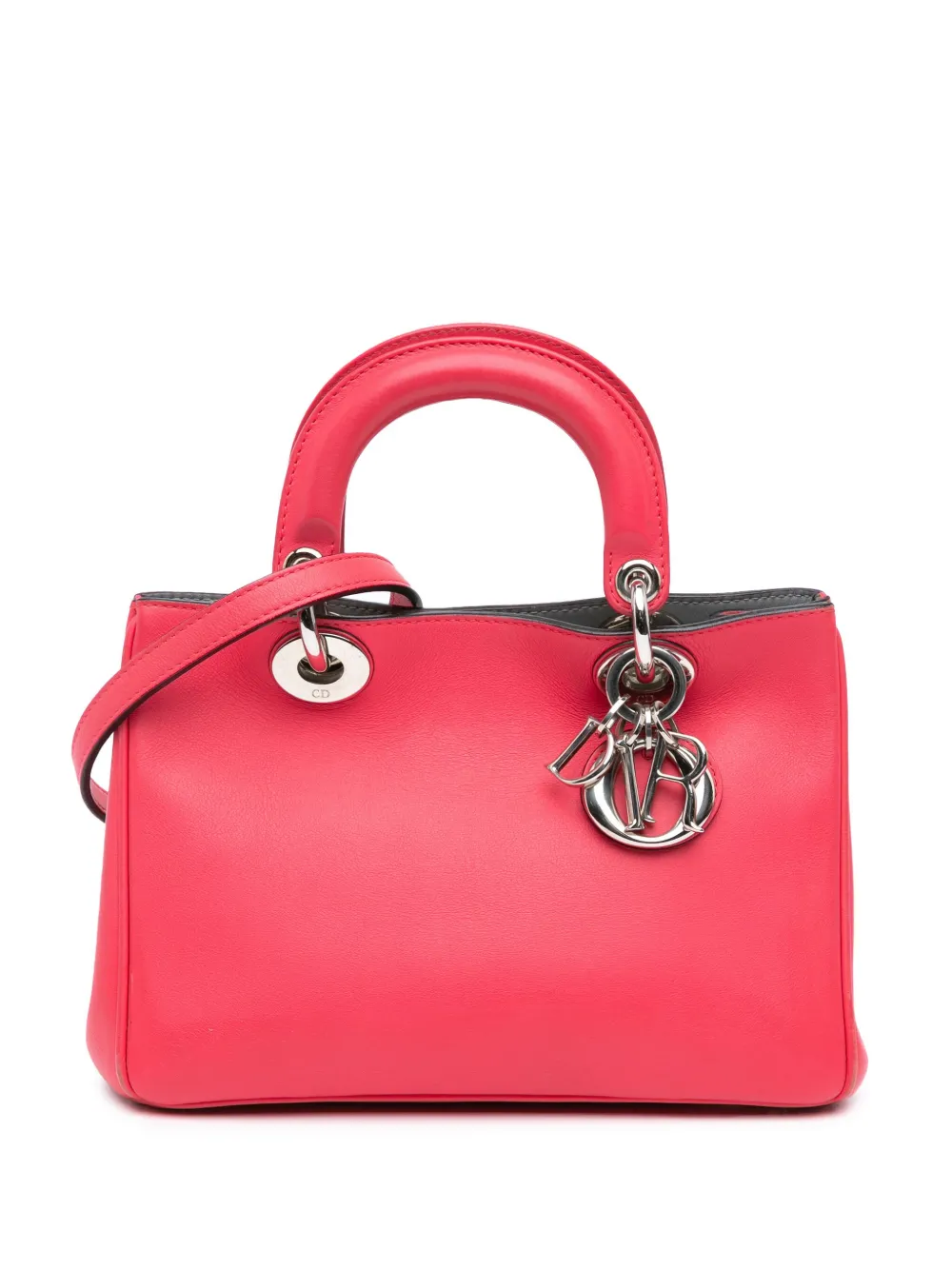 Christian Dior Pre-Owned 2014 スモール レザー ディオリッシモ サッチェルバッグ - ピンク Christian Dior Pre-Owned 2014 スモール レザー ディオリッシモ サッチェルバッグ - ピンク