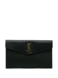 Saint Laurent Pre-Owned 2023 Grain de Poudre Uptown Pouch clutch bag - Black