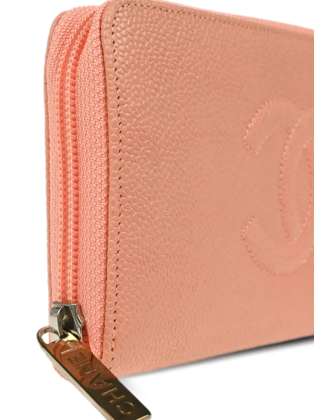 Pre-owned Chanel 2016 Cc Wallet In Pink
