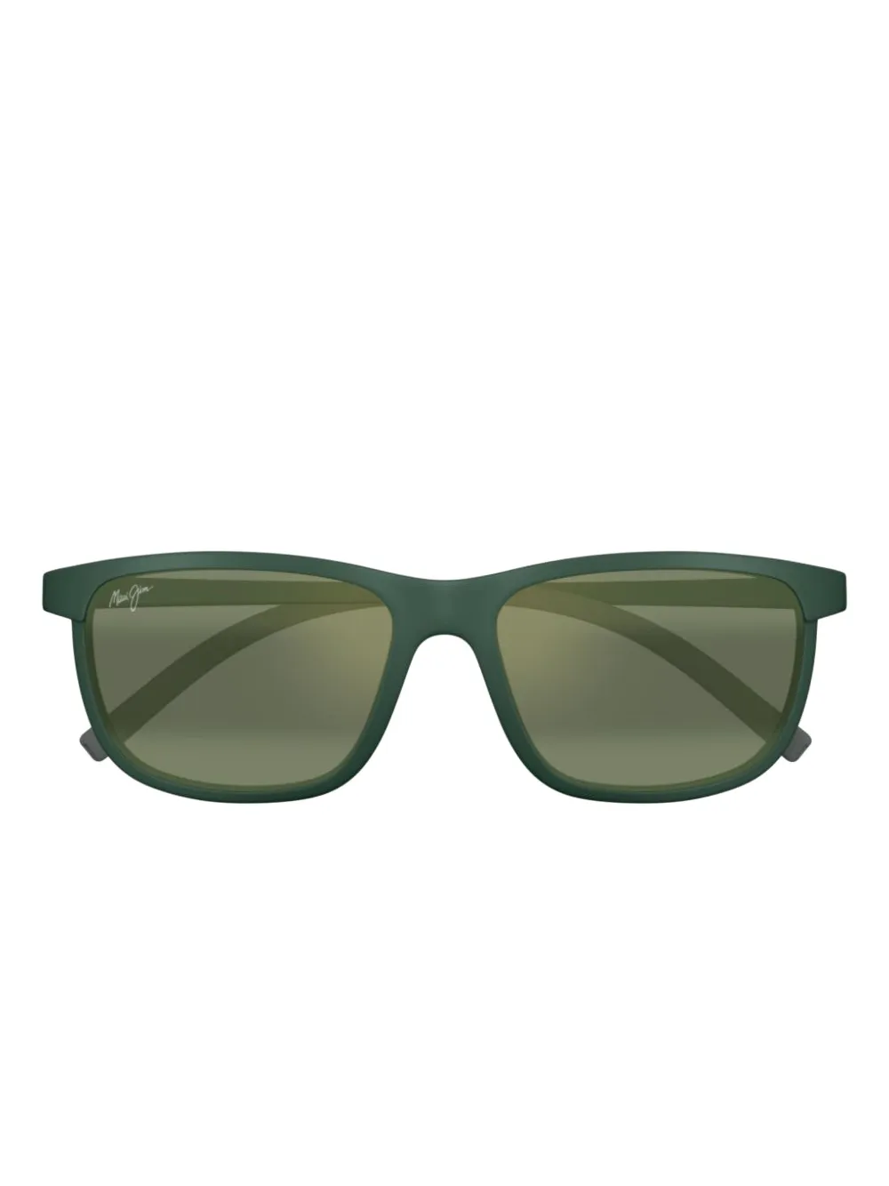 Maui Jim matte rectangle sunglasses Groen
