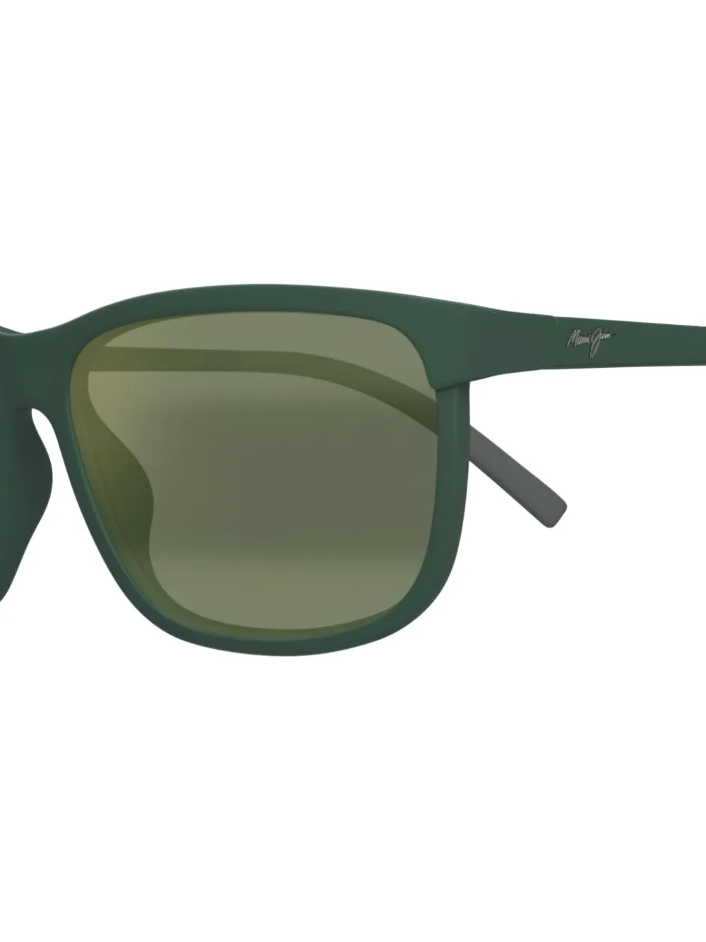 Maui Jim matte rectangle sunglasses Groen