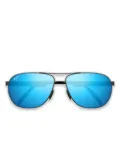 Maui Jim mirrored oval-frame sunglasses - Black