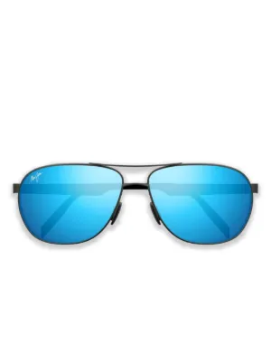 Maui Jim Hau'oli Sunglasses | Silver | FARFETCH SG
