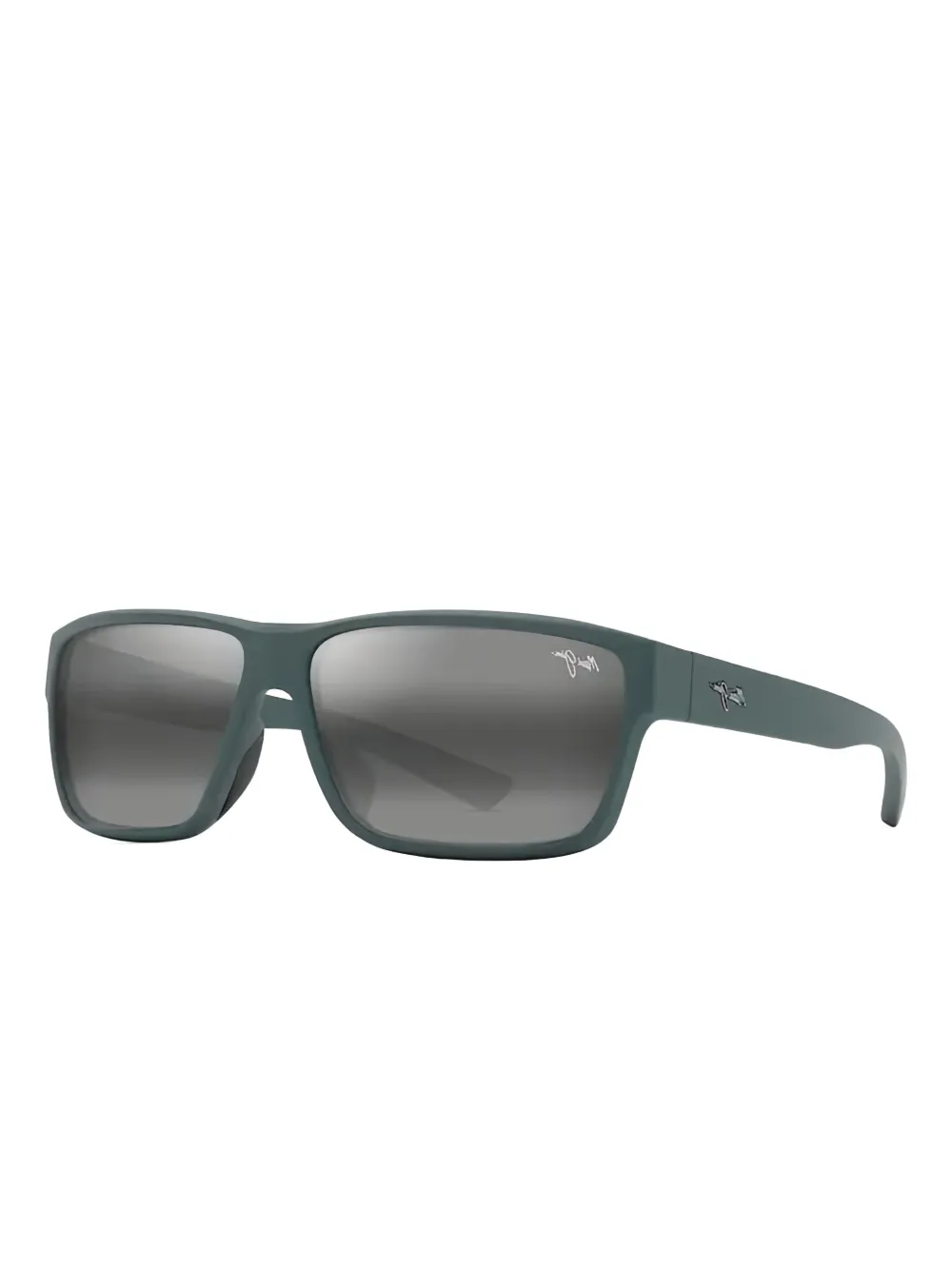 Maui Jim Uila Asian Fit rectangle sunglasses - Groen