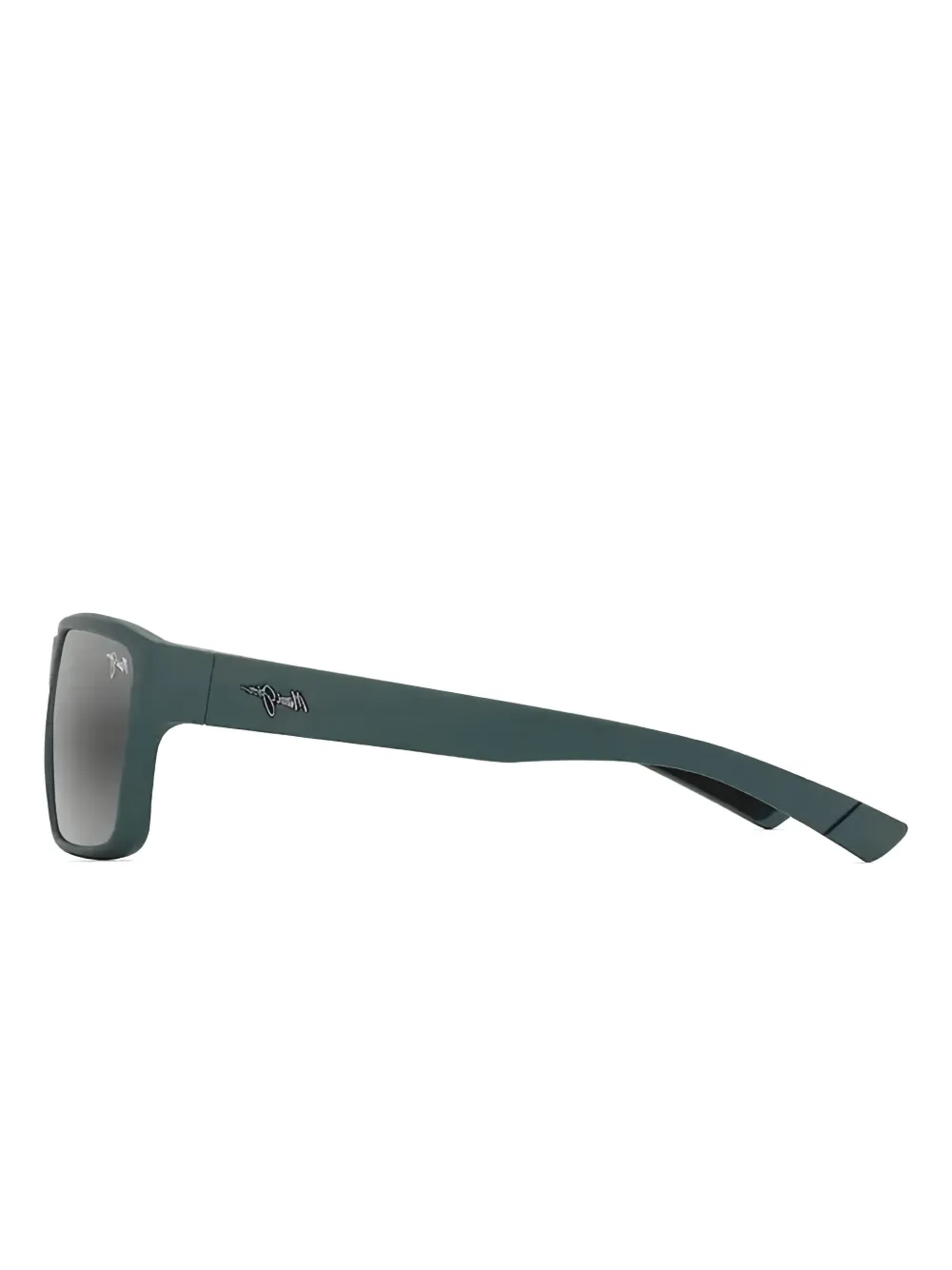 Maui Jim Uila Asian Fit zonnebril met rechthoekig montuur Groen