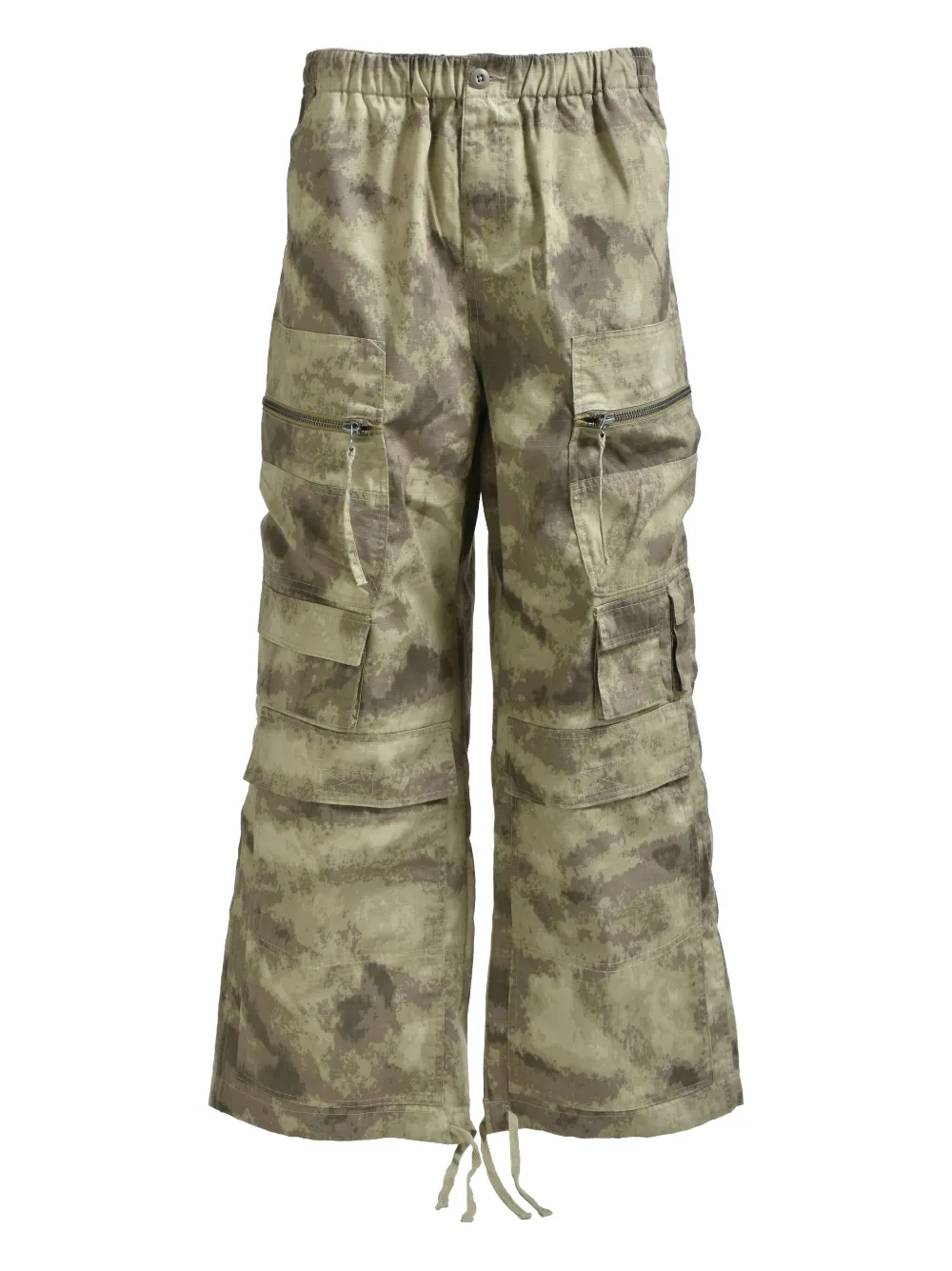 Shop Breath Camouflage-print Trousers In 中性色