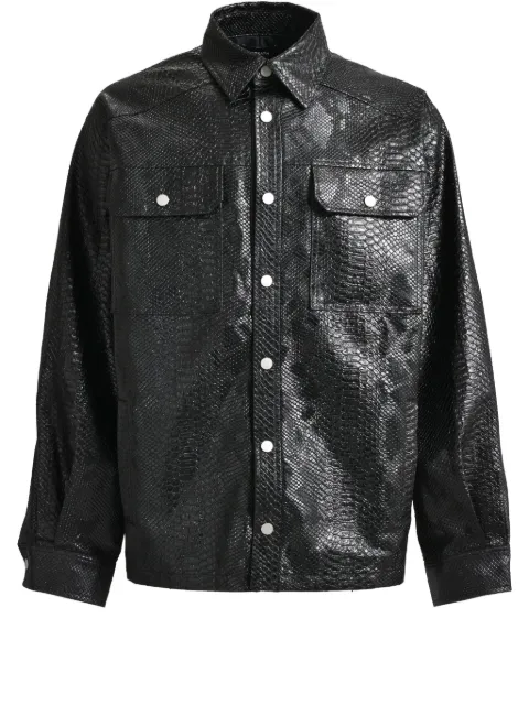 BREATH crocodile-embossed shirt 