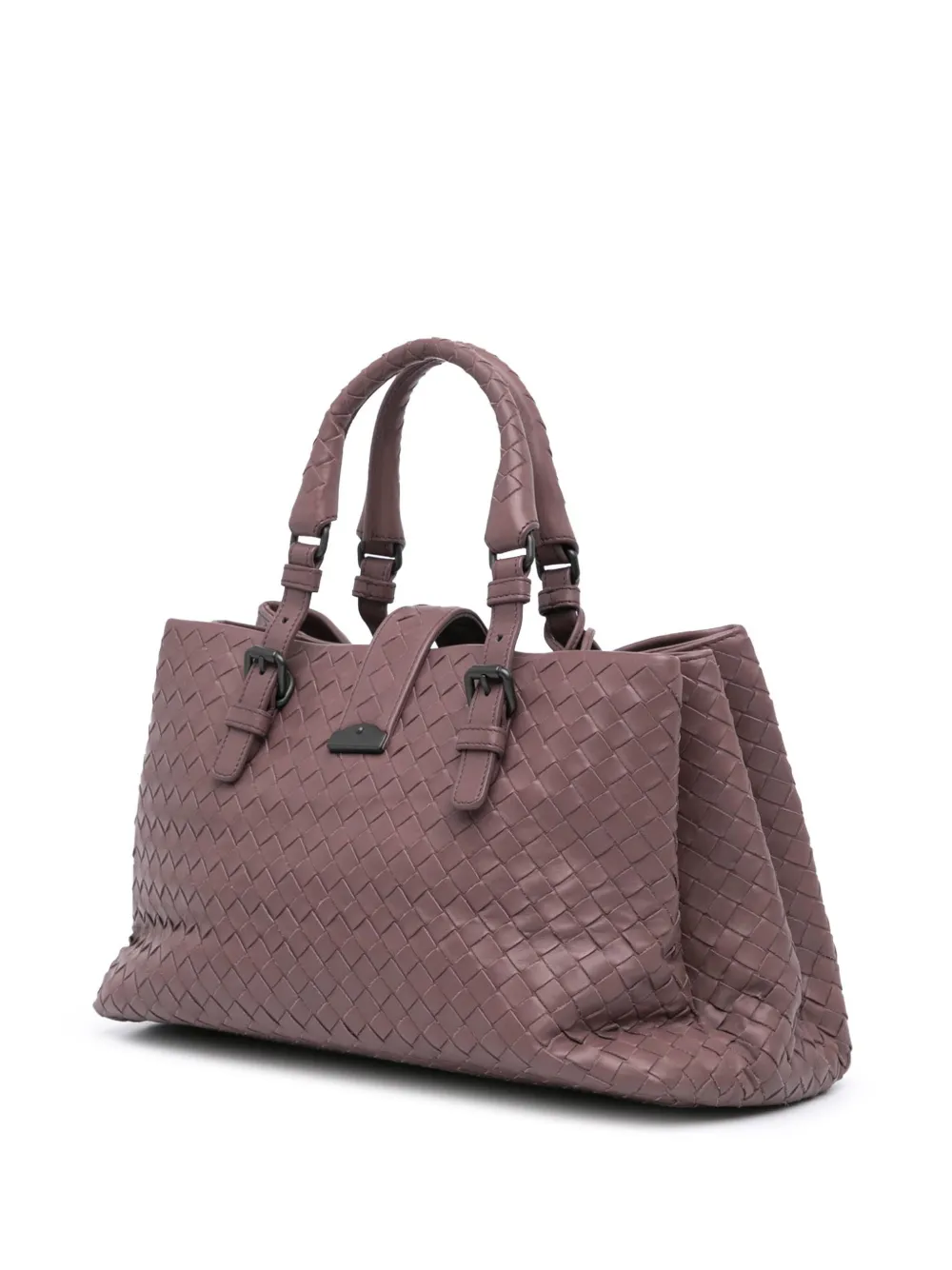 Bottega Veneta Pre-Owned 2012-2024 medium Nappa Intrecciato Roma boekentas - Paars