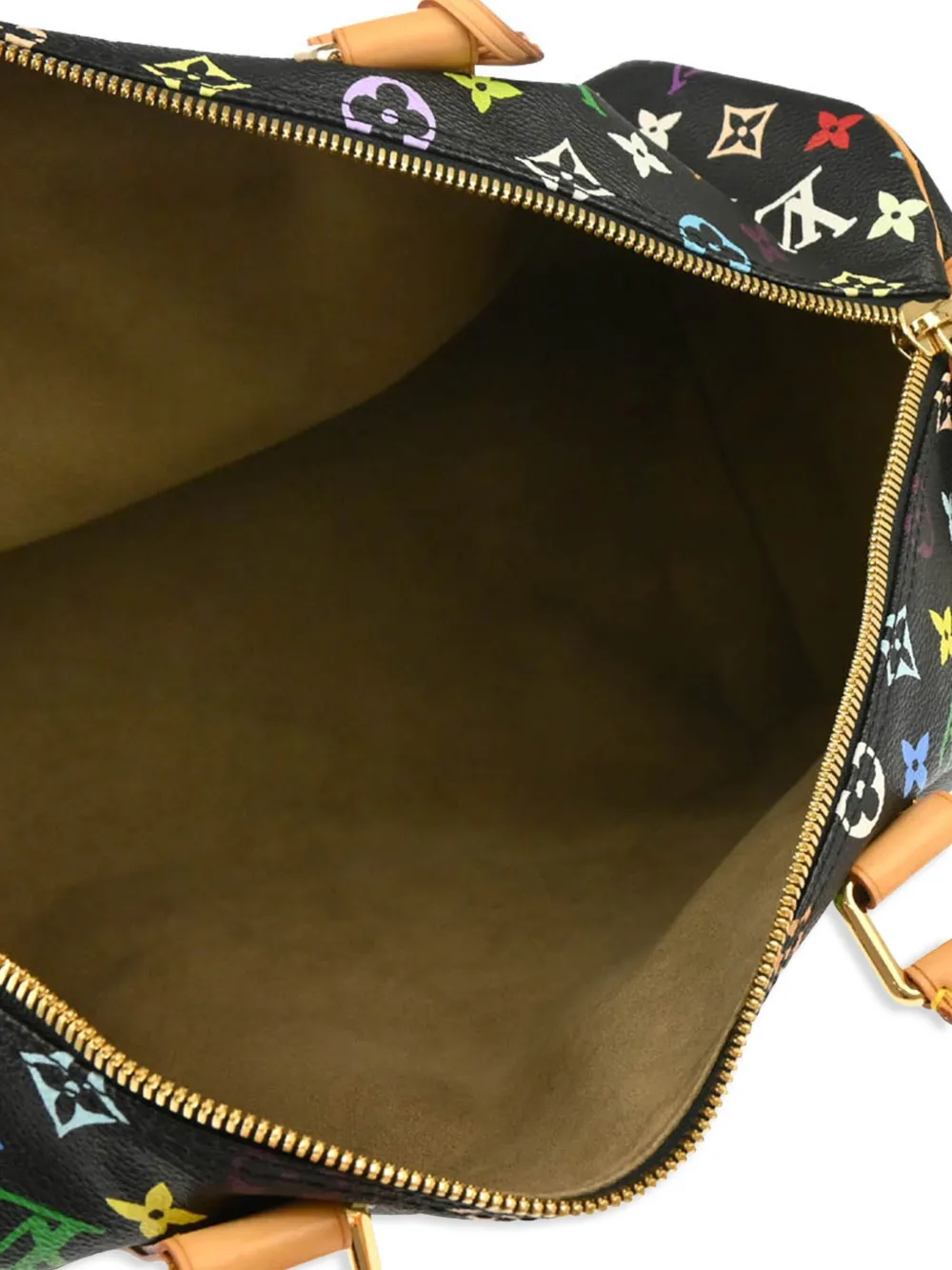 Pre-owned Louis Vuitton X Takashi Murakami 2003 Speedy 45 Handbag In Black