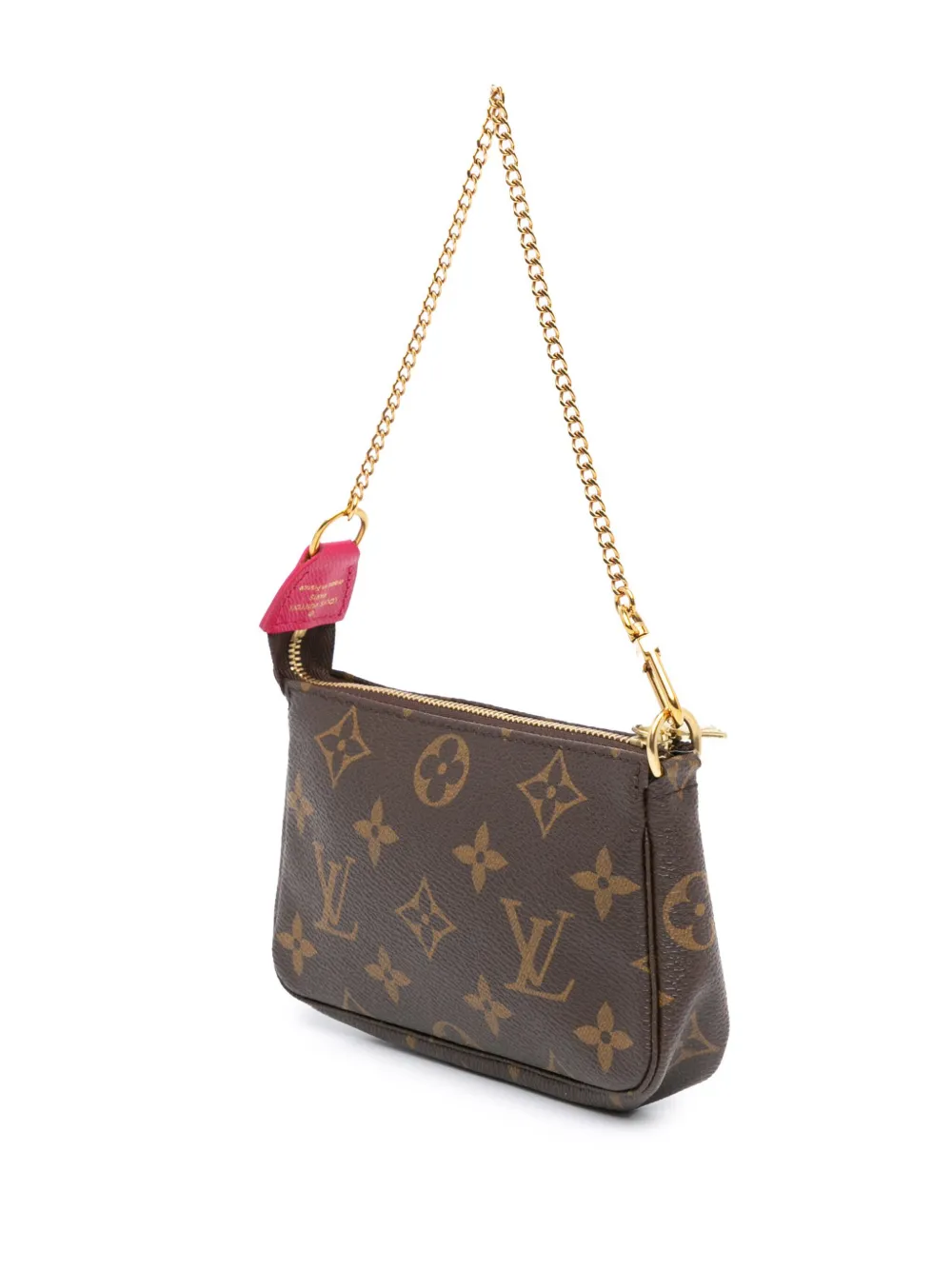 Louis Vuitton Pre-Owned 2017 Monogram Giraffe Christmas Mini Pochette Accessoires handtas - Bruin