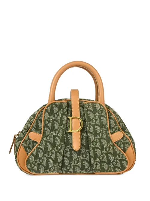 Sac à main Double Saddle à motif Trotter pre-owned (2001) - Christian Dior Pre-Owned - Modalova