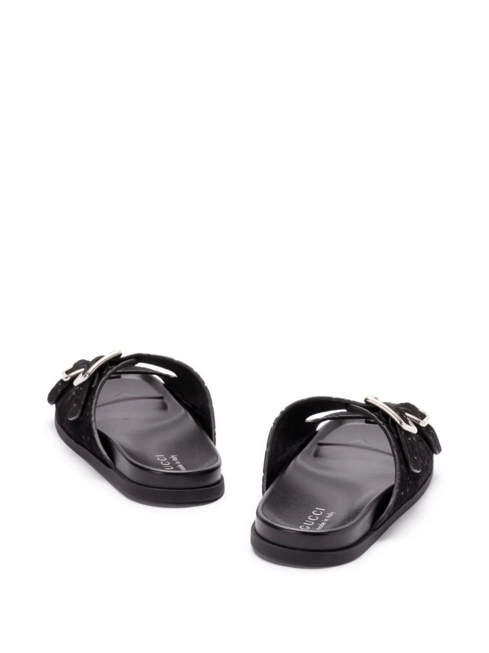 Gucci suede slides Black