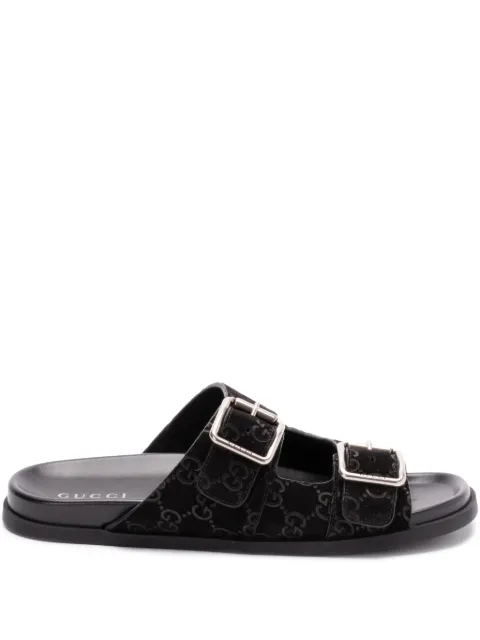 Gucci flip flops de gamuza