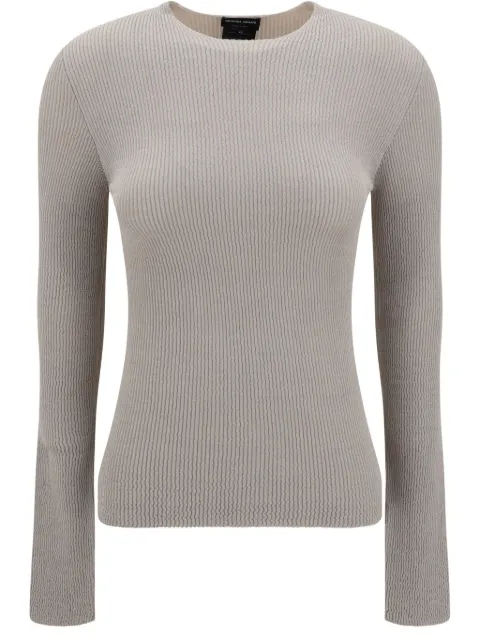 Giorgio Armani ribbed long-sleeve sweater