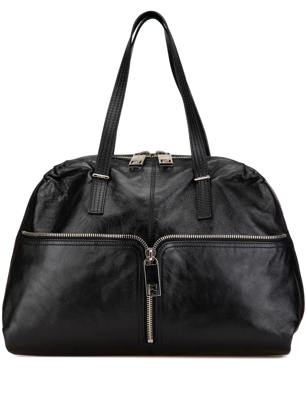 Fendi Pre-Owned sac porté épaule en cuir à fermeture zippée (2000-2010) | noir | Image 1