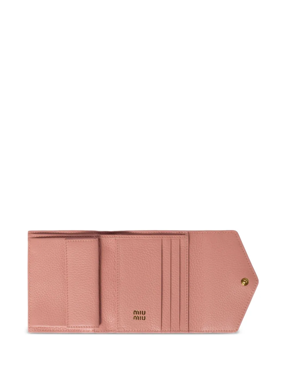 Miu Envelope leren portemonnee Roze