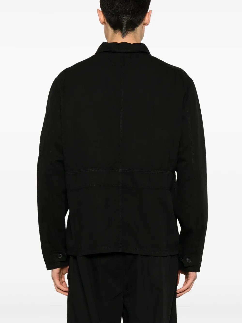 C.P. Company Shirtjack met lens-detail Zwart
