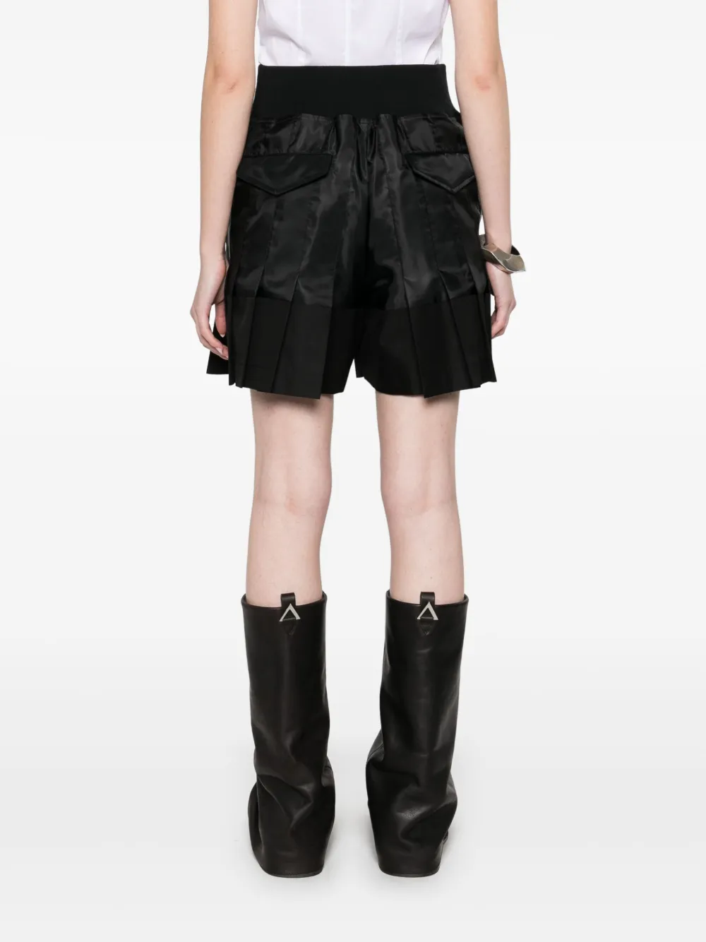 sacai Shorts met vlakken Zwart