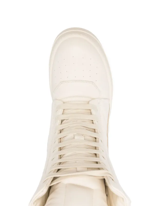 【関税＆送料込み】Rick Owens Mega Geobasket Sneakers Rick Owens Mega Geobasket Sneakers - Black / Pearl / Pearl