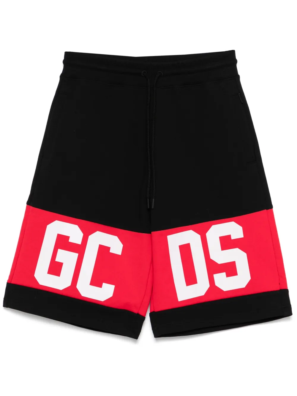 band-logo shorts