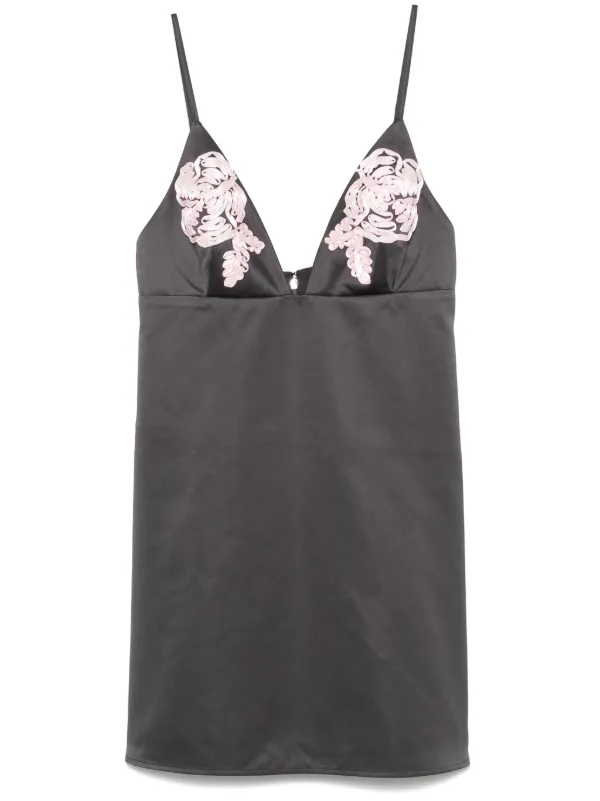 ROTATE BIRGER CHRISTENSEN Aライン ミニドレス | グレー