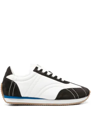 Toteme Sport リサイクル素材レザースニーカー Sport sneakers white/tan – TOTEME