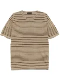 Roberto Collina striped T-shirt - Brown