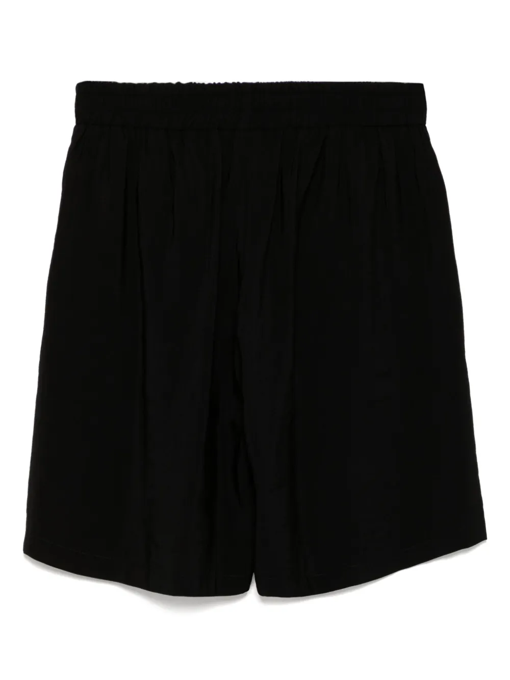 Family First Shorts met elastische tailleband - Zwart