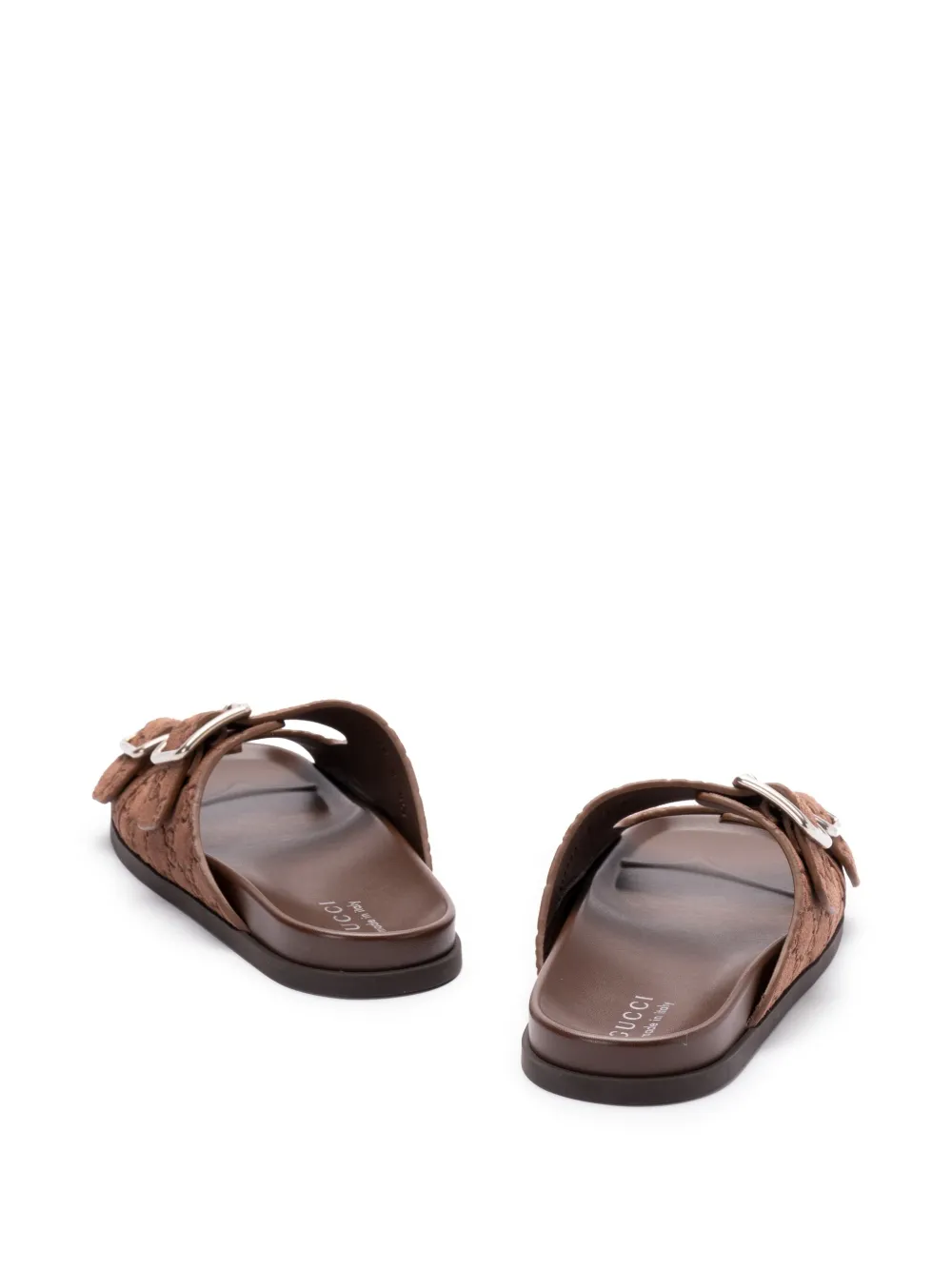 Gucci leather slides Brown