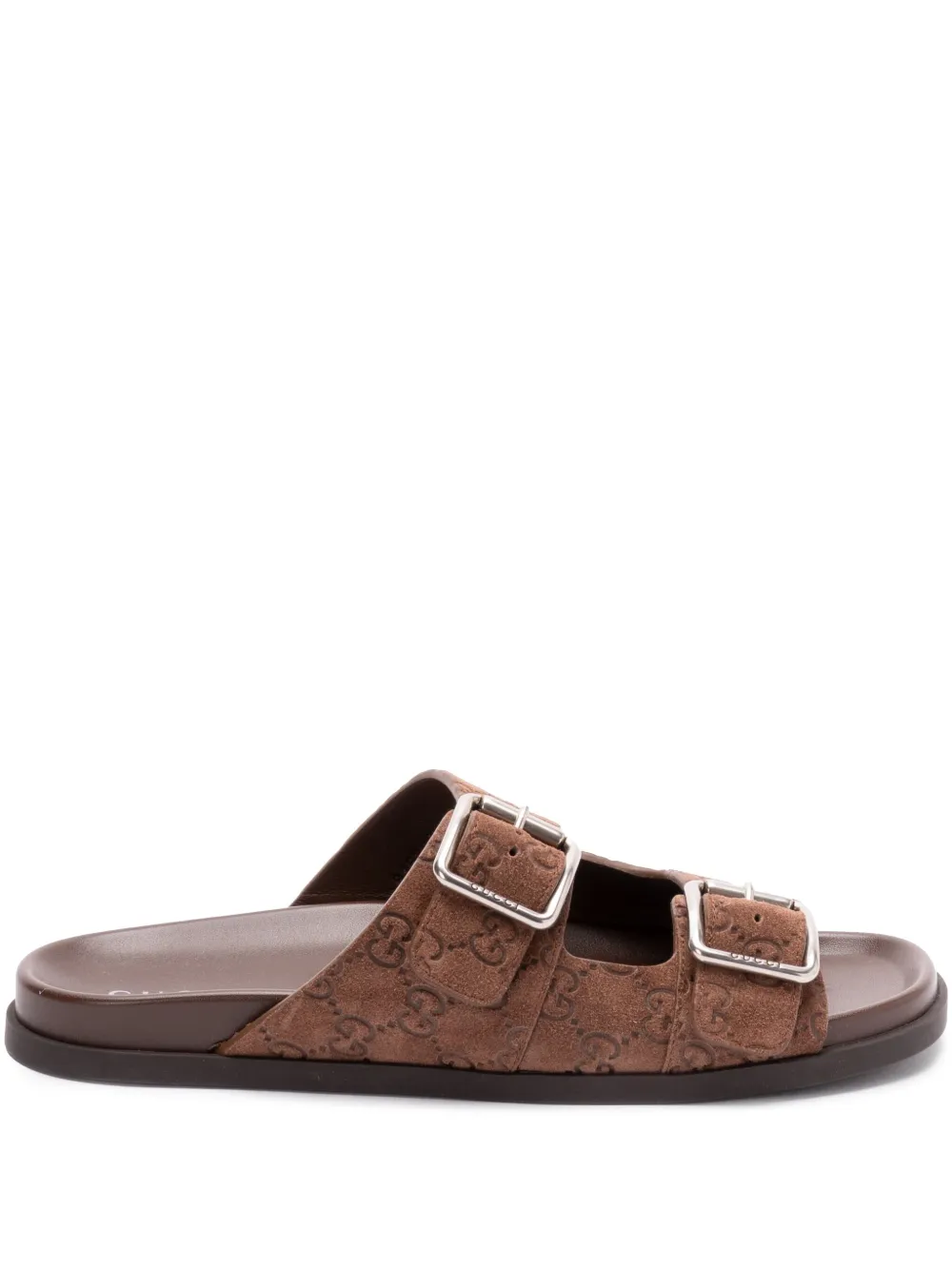 Gucci leather slides Brown