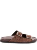 Gucci leather slides - Brown