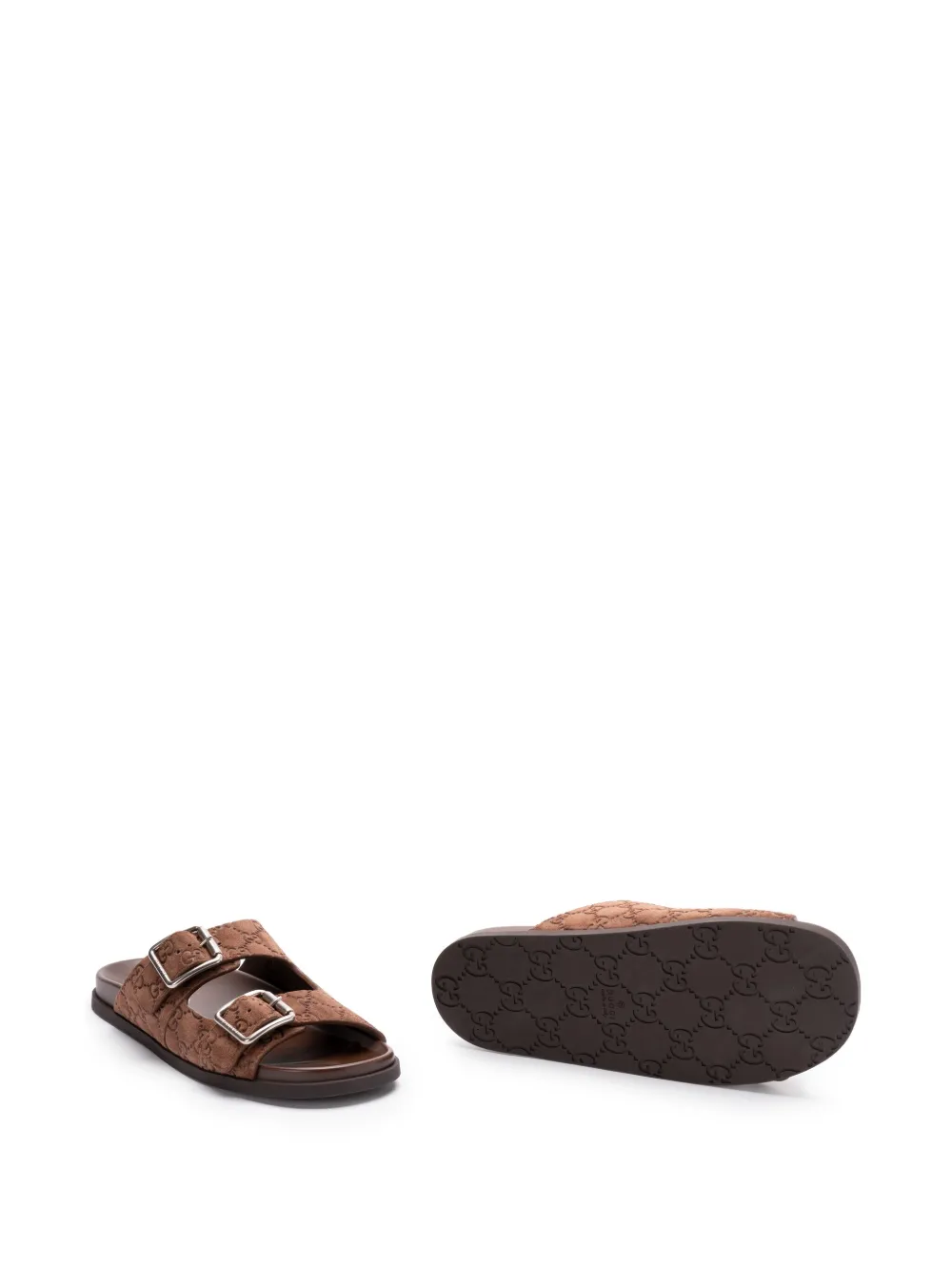 Gucci leather slides Brown