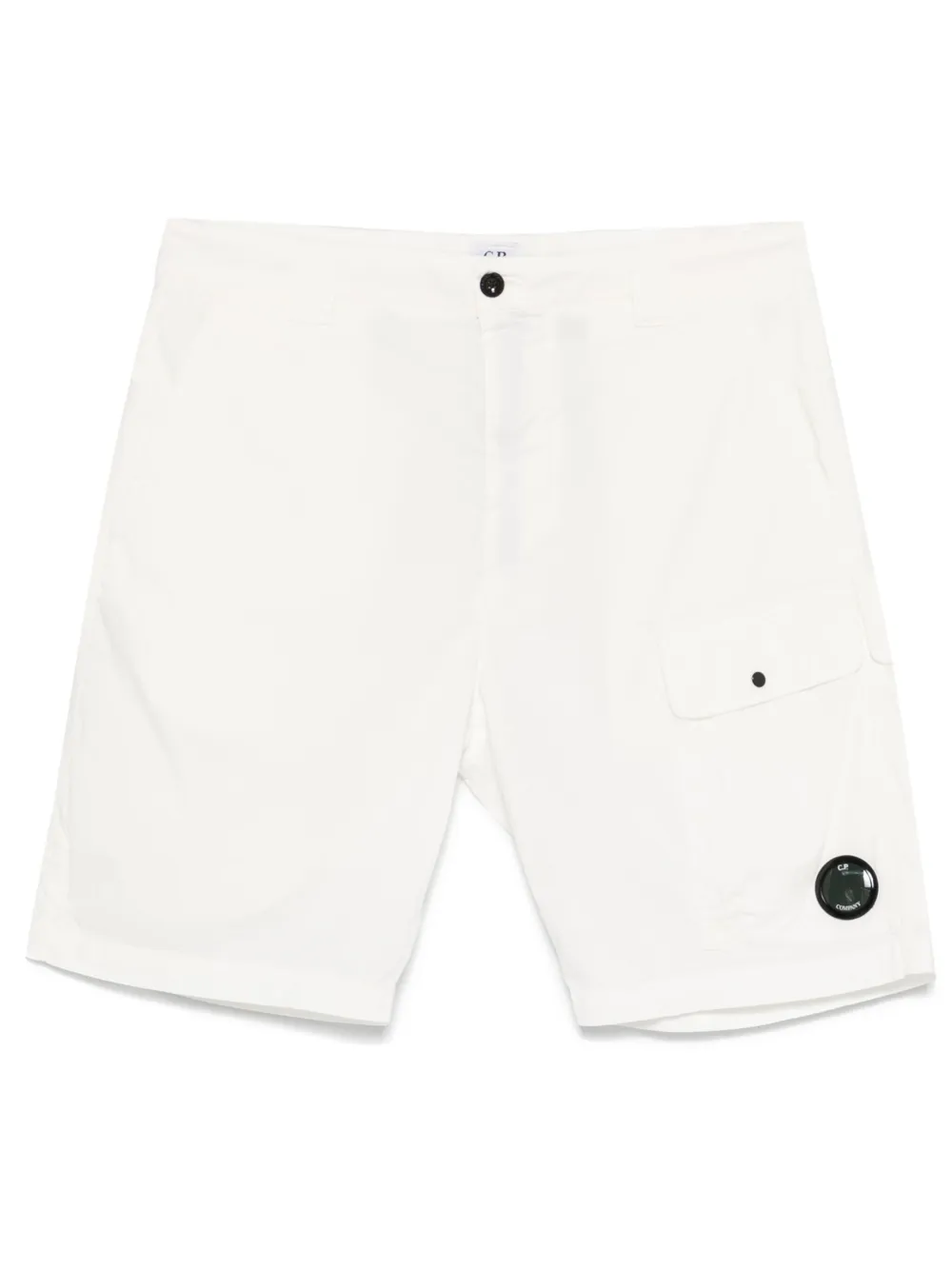 C.P. Company Lens-detail cargo shorts | White | Image 1