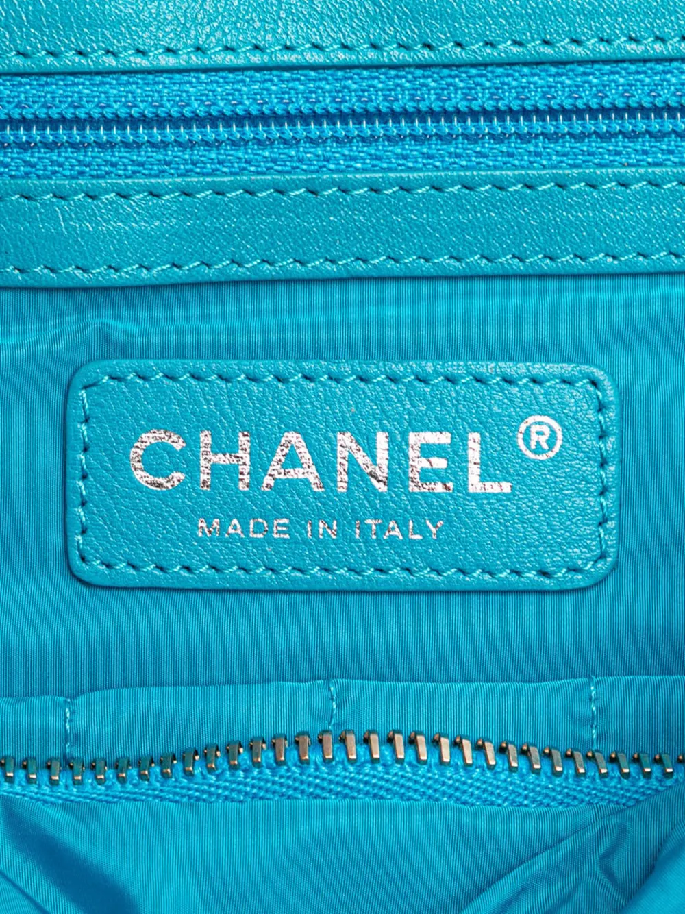 Pre-owned Chanel 2012 Jumbo Quilted Nylon Vertical Flap Shoulder Bag In Blue