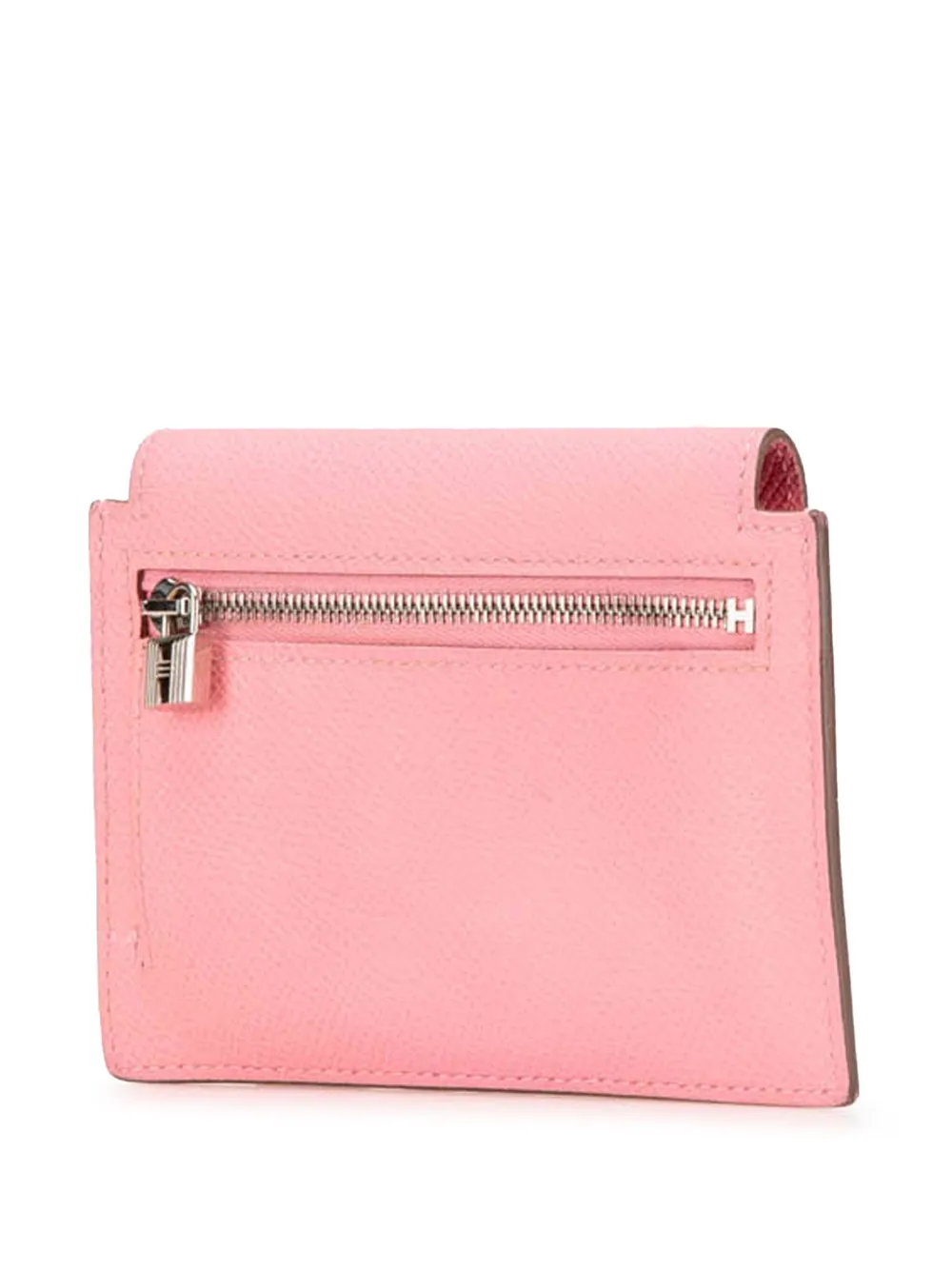 Hermès Pre-Owned 2020 Epsom Kelly Pocket compacte portemonnee - Roze