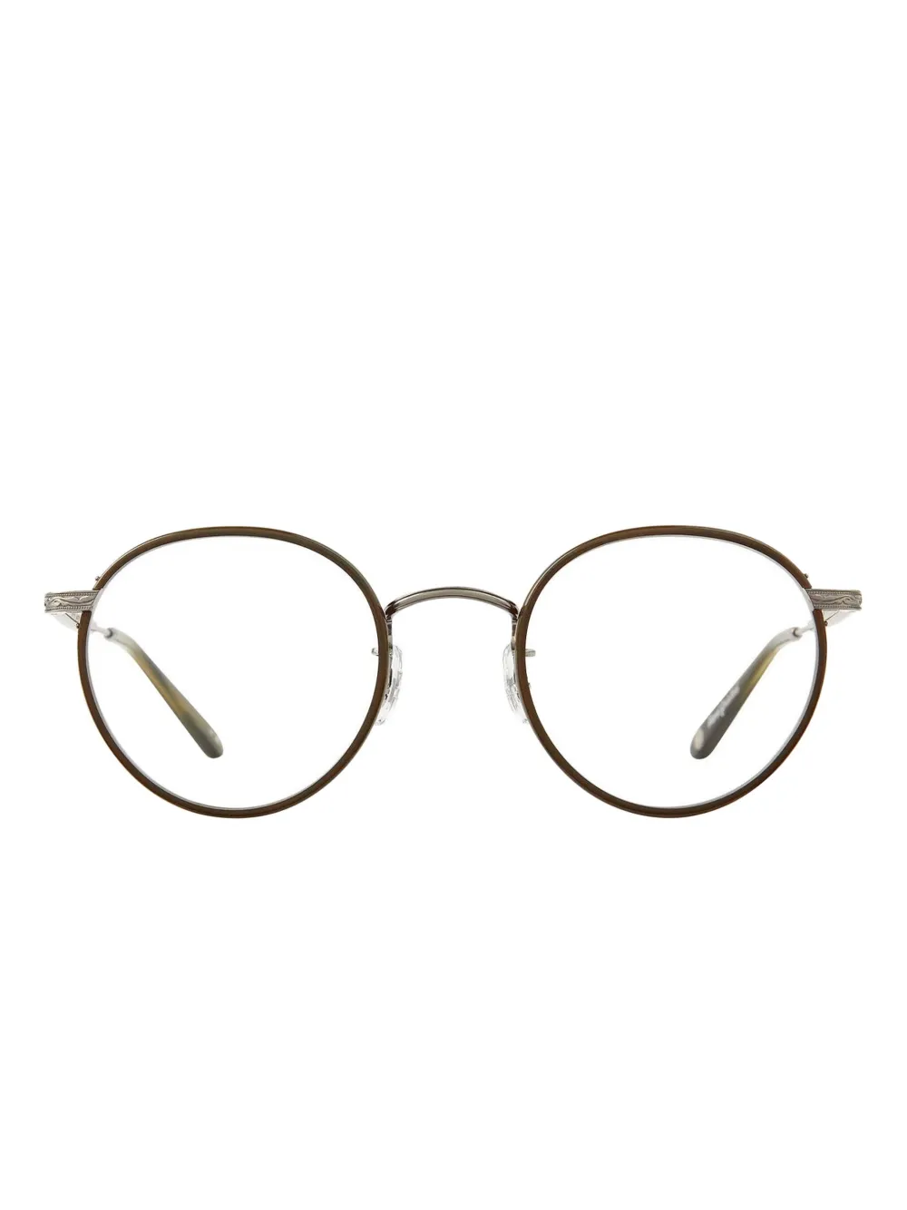Garrett Leight WILSON Olive-Pewter-Douglas Fir - ブラウン Garrett Leight WILSON Olive-Pewter-Douglas Fir - ブラウン