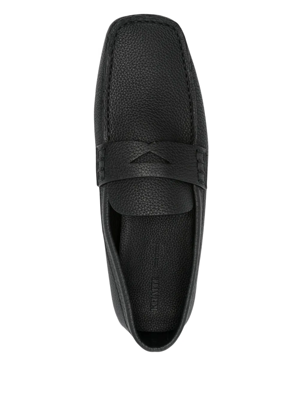 Khaite Billy Leather Penny Loafer In Black