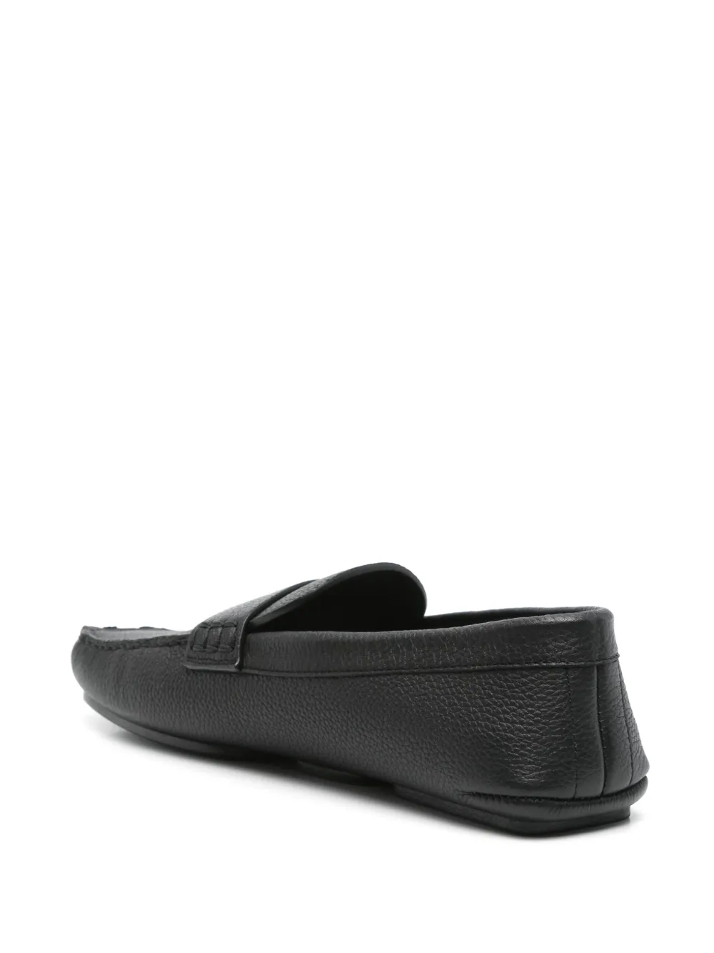 Khaite Billy Leather Penny Loafer In Black